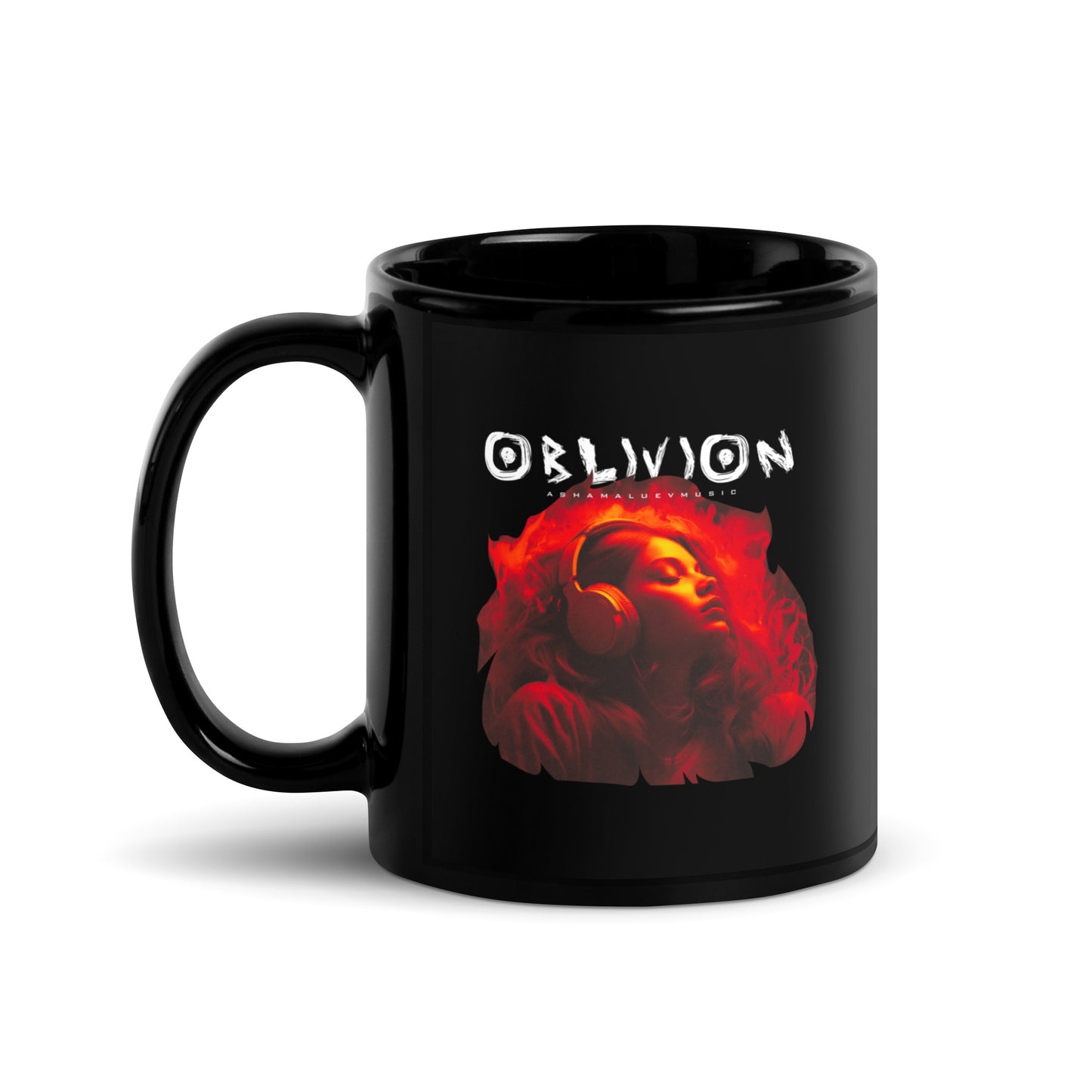 Black Glossy Mug "Oblivion"