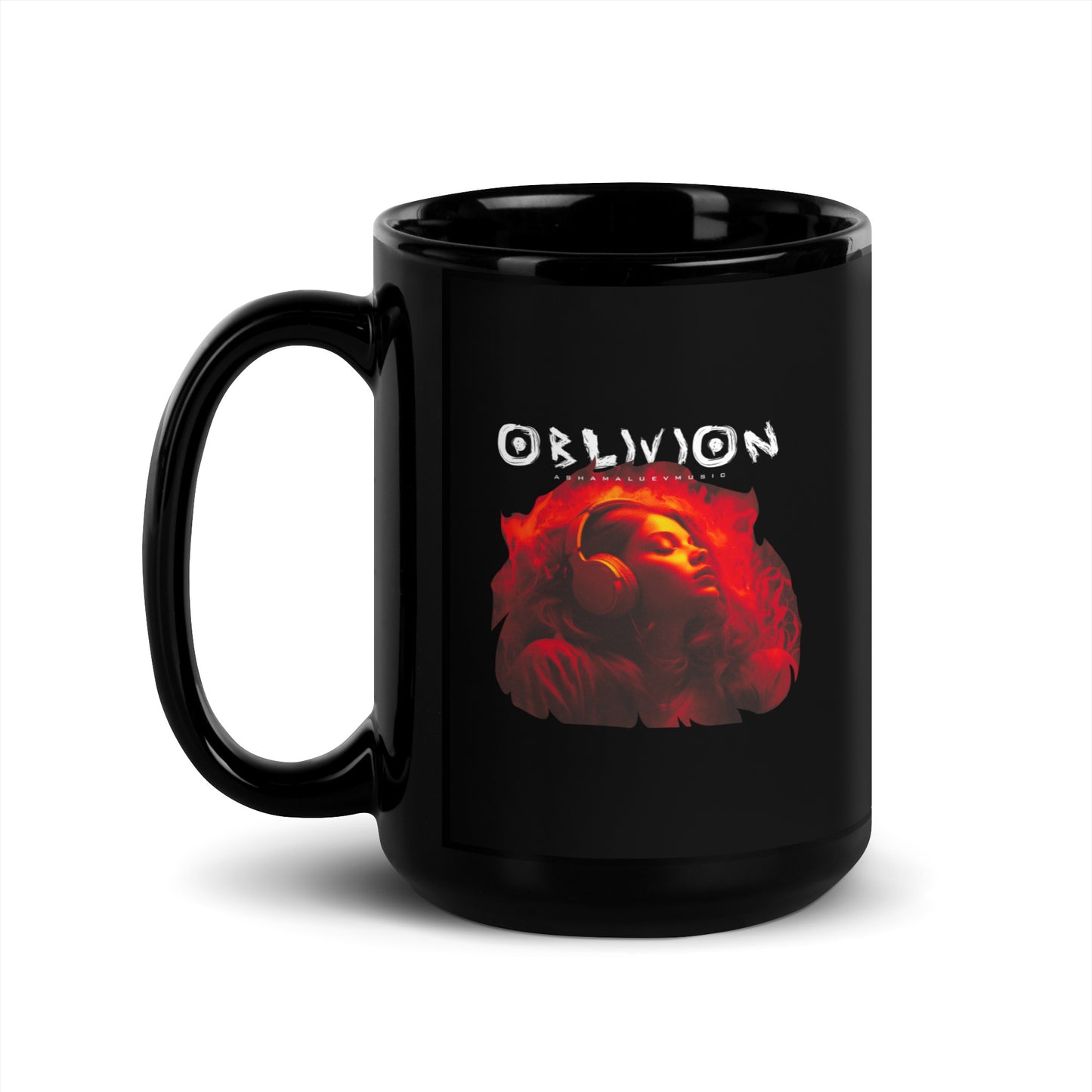 Black Glossy Mug "Oblivion"