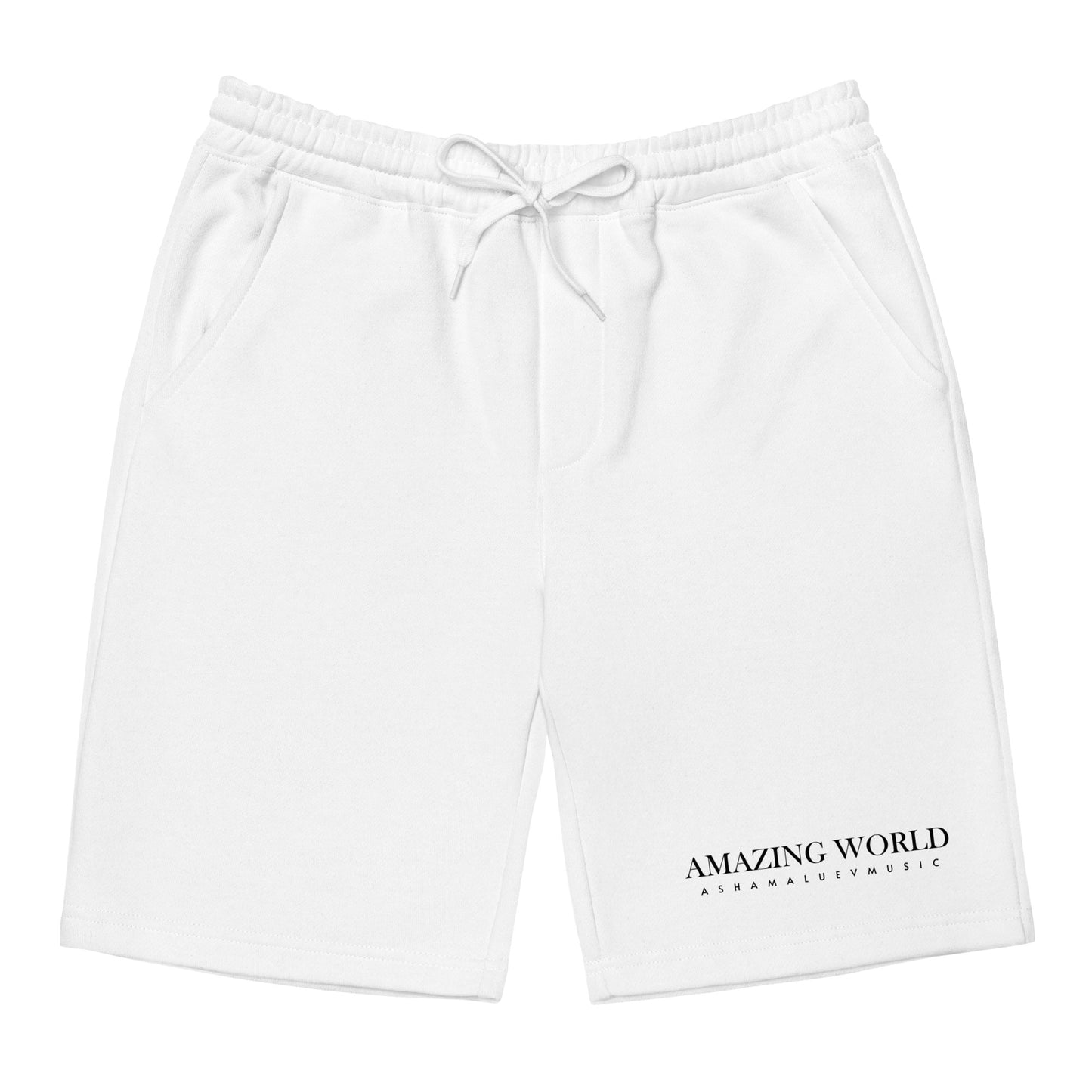 Men's Fleece Shorts "Amazing World"