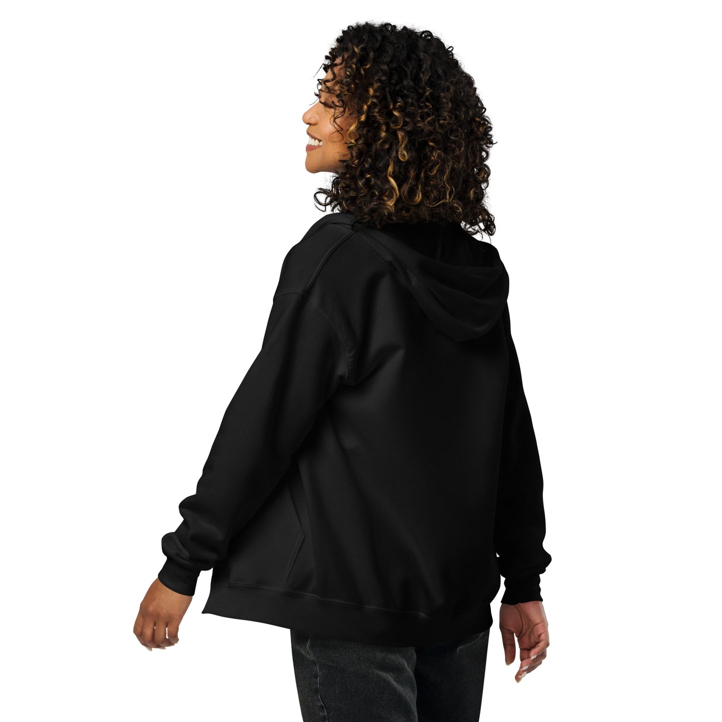 unisex heavy blend zip hoodie black for woman. Merch epic sky from ashamaluevmusic