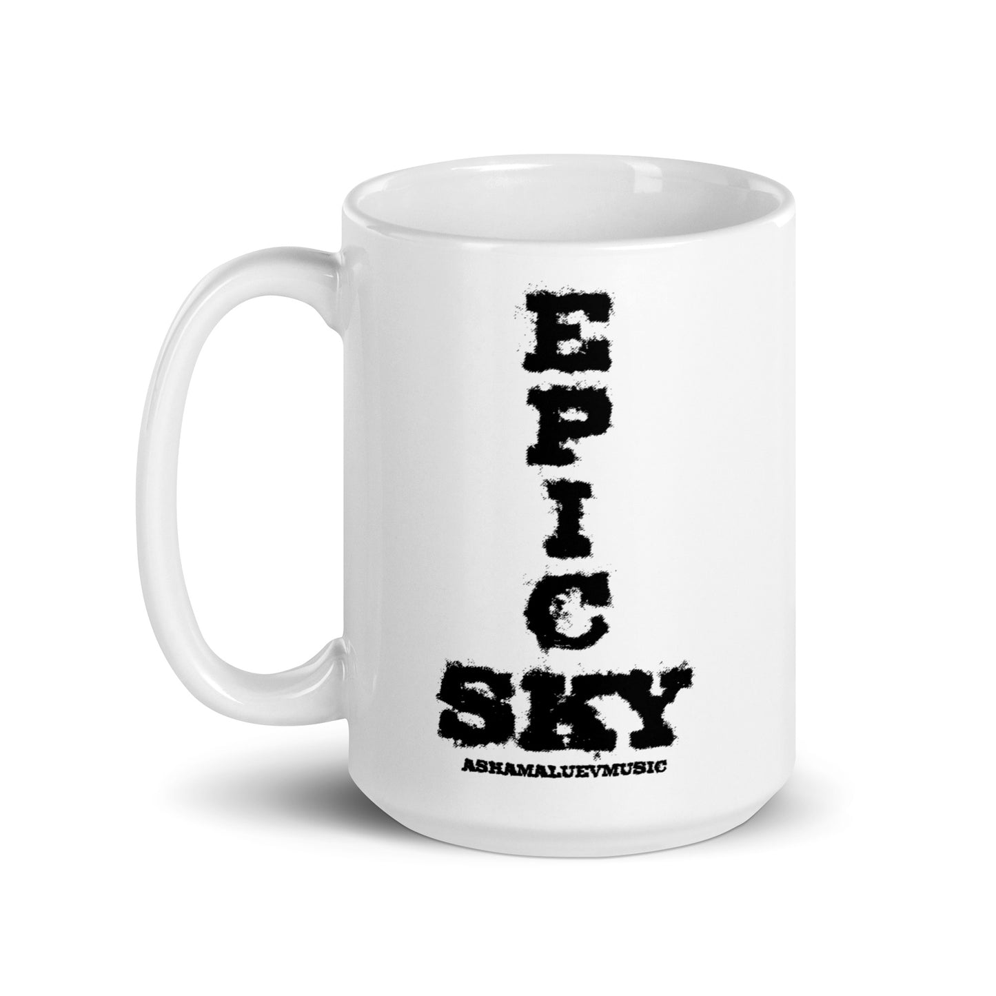 White Glossy Mug "Epic Sky"
