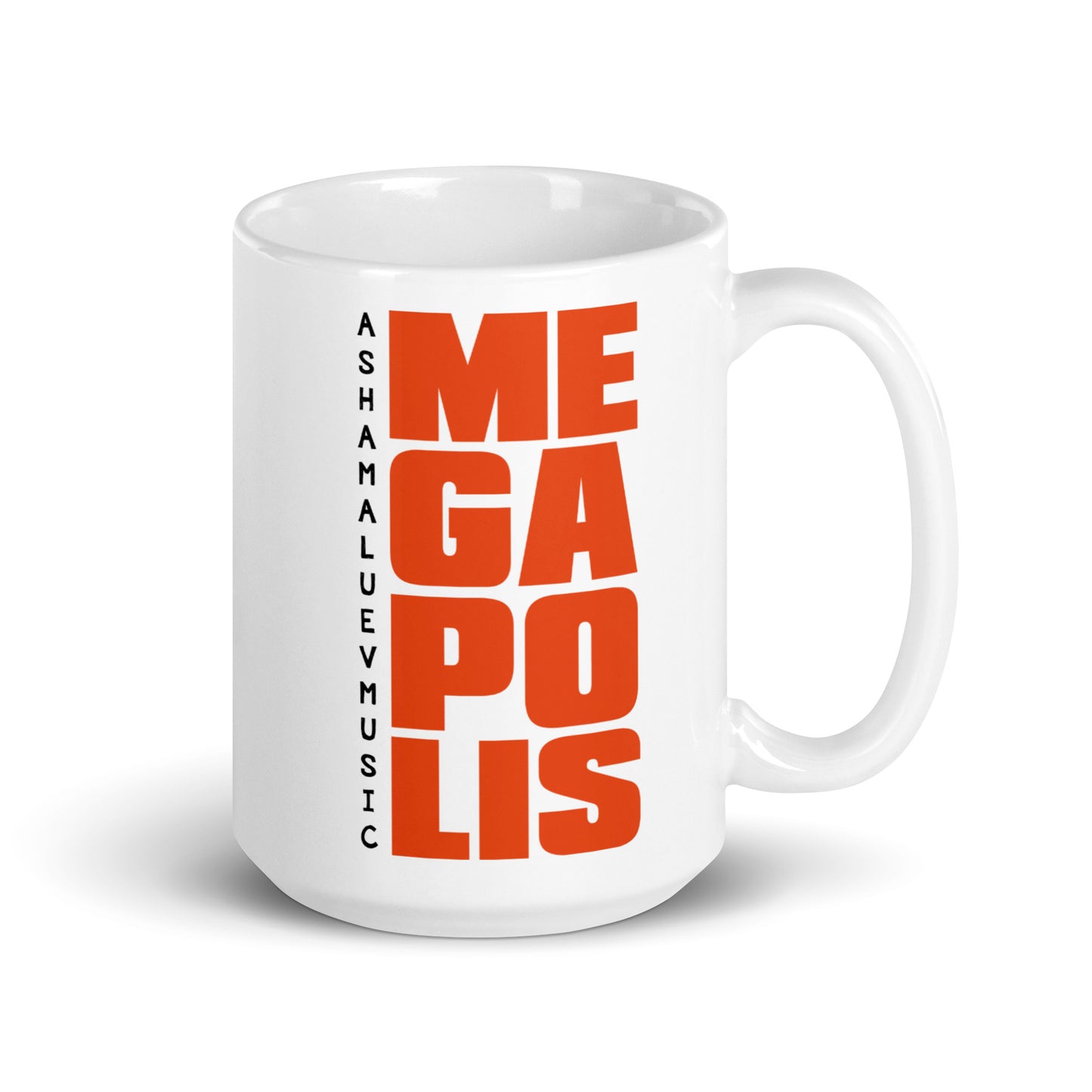 White Glossy Mug "Megapolis"