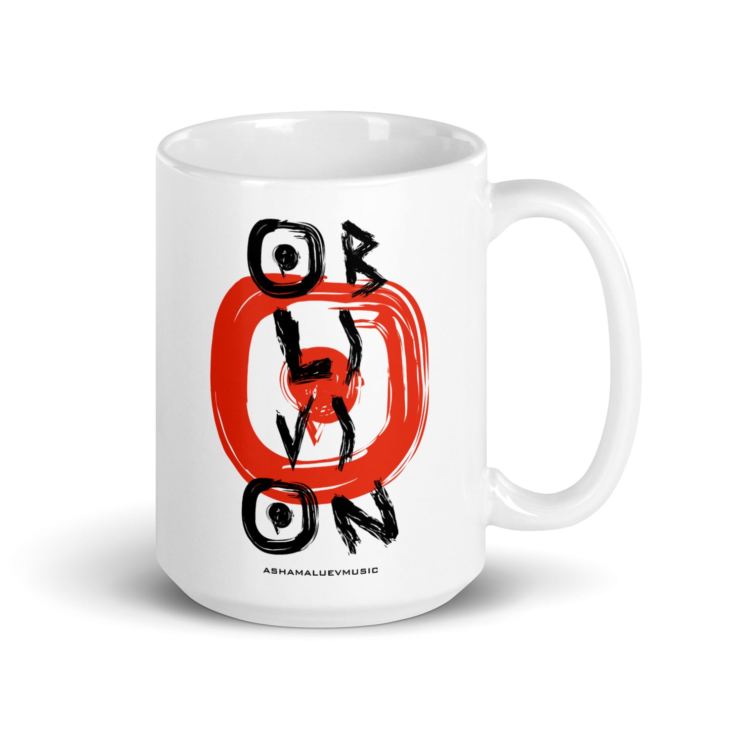 White Glossy Mug "Oblivion"