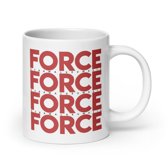 White Glossy Mug Force